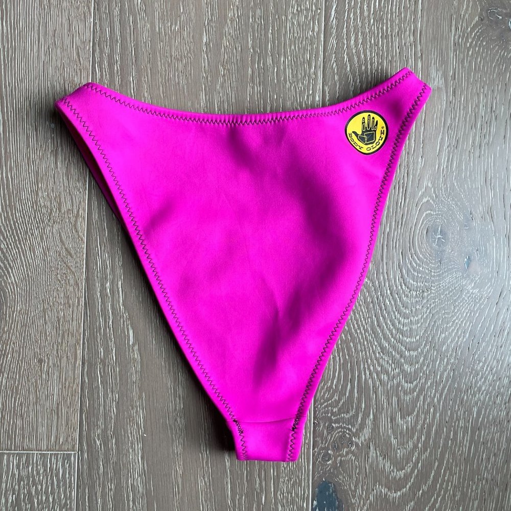 Body Glove Swimsuit Bottoms Pink Black M NWOT